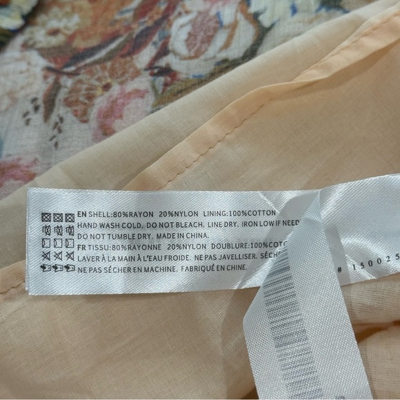 En Saison Women's Medium Candela Floral Square-Neck Ruffle-Tier Midi Dress NWT - Picture 16 of 16